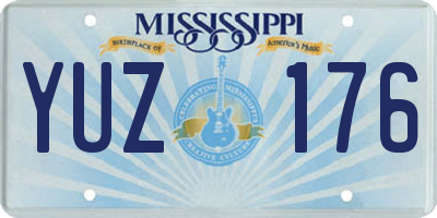 MS license plate YUZ176