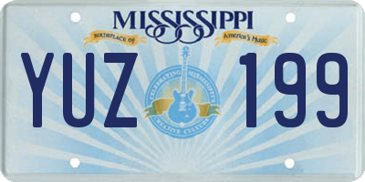 MS license plate YUZ199