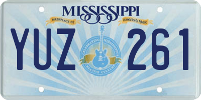 MS license plate YUZ261