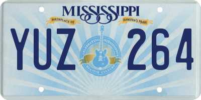 MS license plate YUZ264