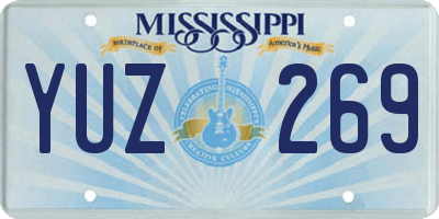 MS license plate YUZ269