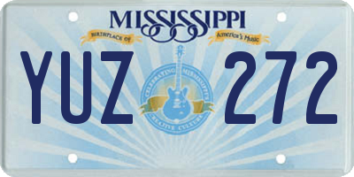 MS license plate YUZ272