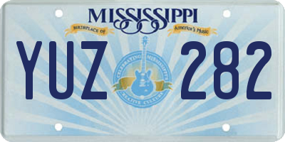 MS license plate YUZ282