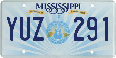 MS license plate YUZ291