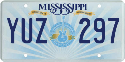 MS license plate YUZ297