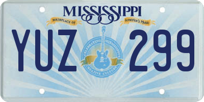 MS license plate YUZ299