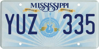 MS license plate YUZ335