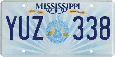 MS license plate YUZ338