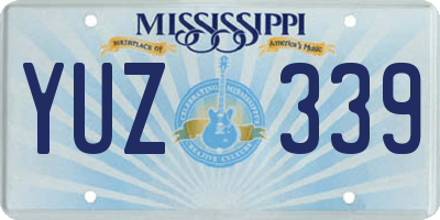 MS license plate YUZ339