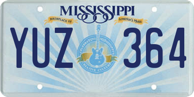 MS license plate YUZ364