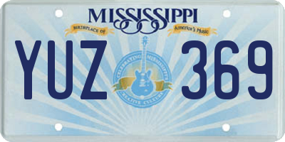 MS license plate YUZ369