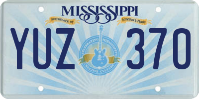 MS license plate YUZ370