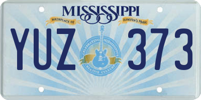 MS license plate YUZ373