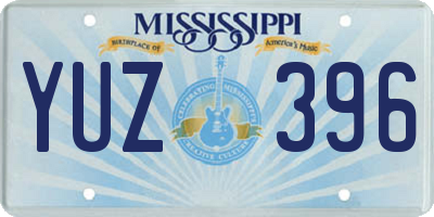 MS license plate YUZ396