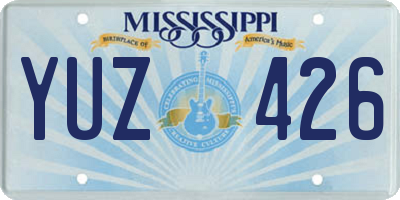MS license plate YUZ426