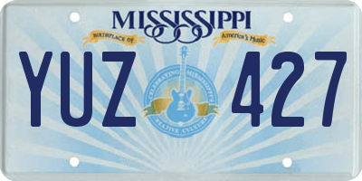 MS license plate YUZ427