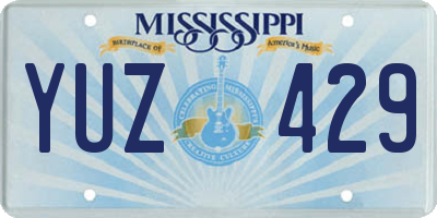 MS license plate YUZ429