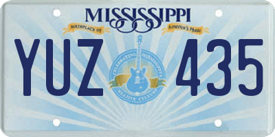 MS license plate YUZ435