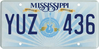 MS license plate YUZ436