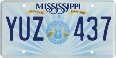 MS license plate YUZ437