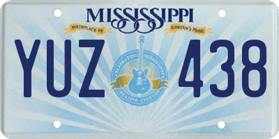 MS license plate YUZ438