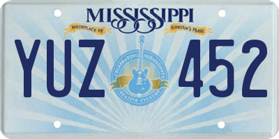 MS license plate YUZ452