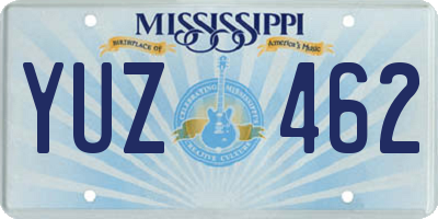 MS license plate YUZ462