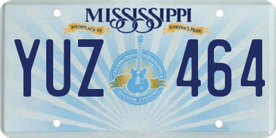 MS license plate YUZ464