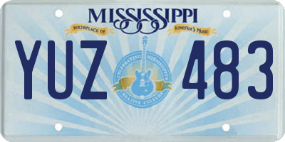 MS license plate YUZ483