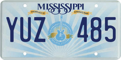 MS license plate YUZ485
