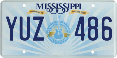 MS license plate YUZ486