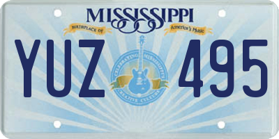 MS license plate YUZ495