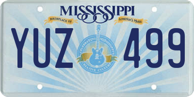 MS license plate YUZ499