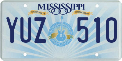 MS license plate YUZ510