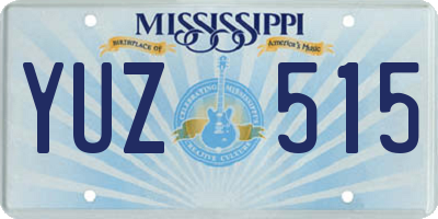 MS license plate YUZ515