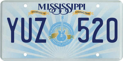 MS license plate YUZ520