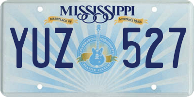 MS license plate YUZ527