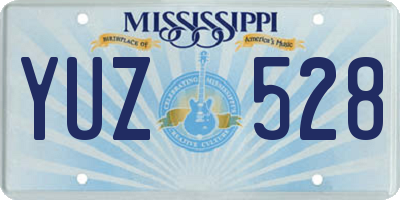 MS license plate YUZ528