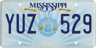 MS license plate YUZ529