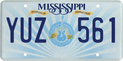 MS license plate YUZ561