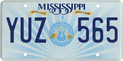 MS license plate YUZ565