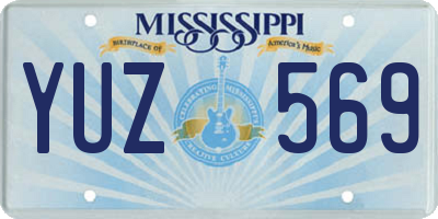 MS license plate YUZ569