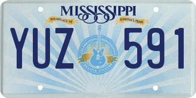 MS license plate YUZ591