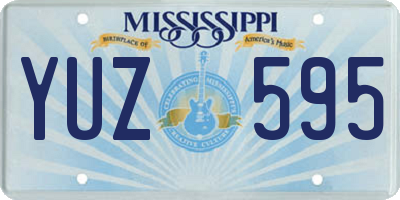 MS license plate YUZ595