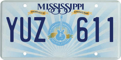 MS license plate YUZ611