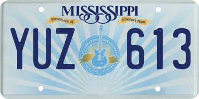 MS license plate YUZ613