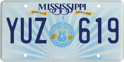 MS license plate YUZ619