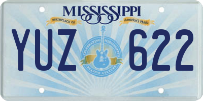 MS license plate YUZ622