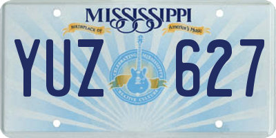 MS license plate YUZ627