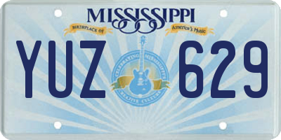MS license plate YUZ629
